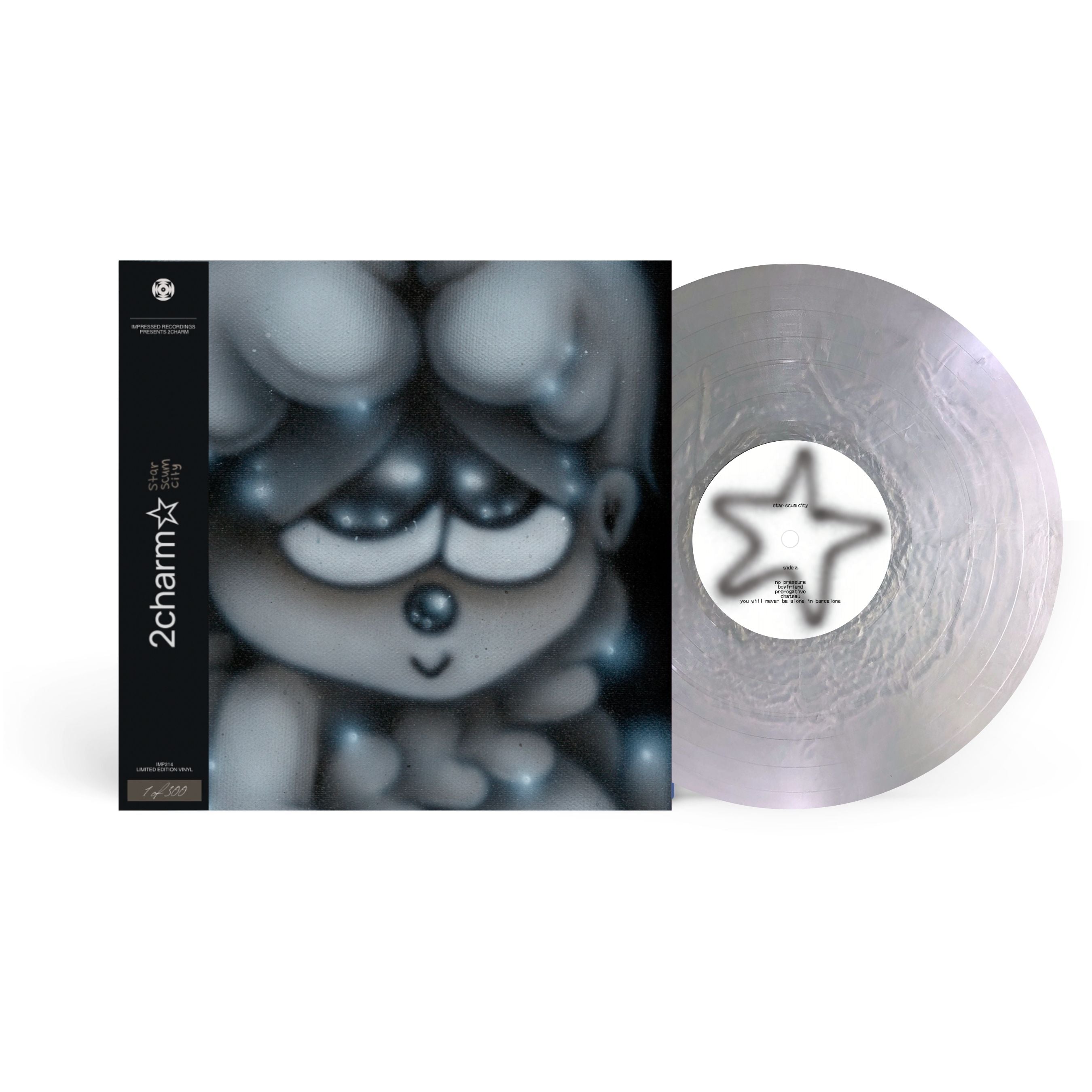 2charm☆ - STAR SCUM CITY - Black Ice Glitter VINYL LP