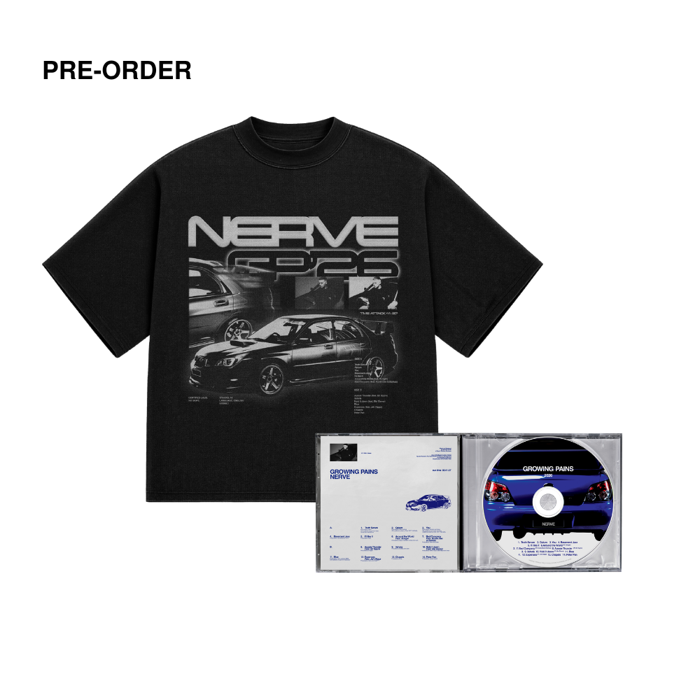 NERVE - GROWING PAINS - CD + T-SHIRT BUNDLE