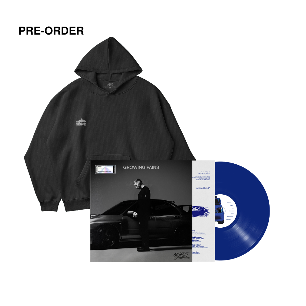 NERVE - GROWING PAINS - VINYL + HOODIE BUNDLE