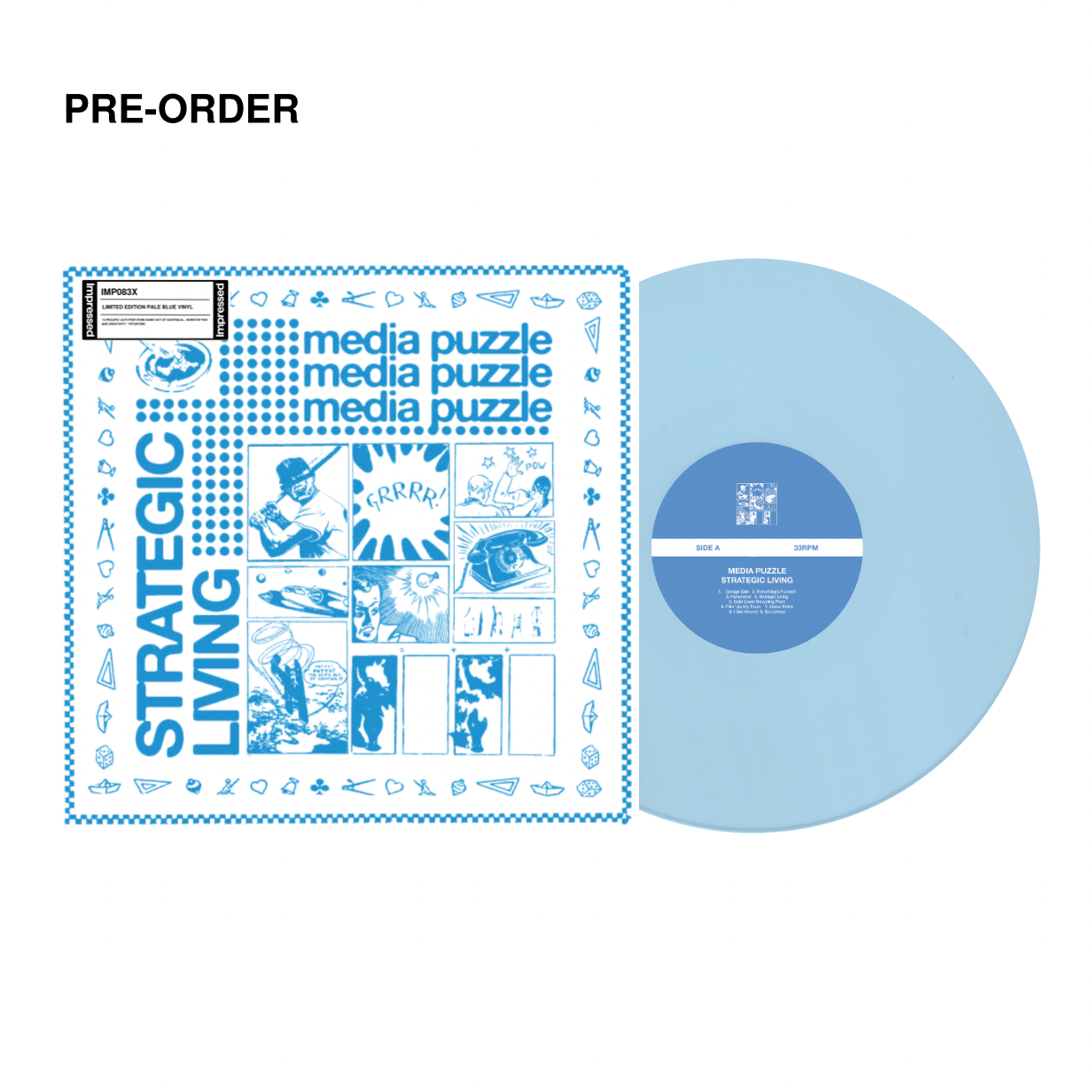 Media Puzzle - Strategic Living/A Brief History Of Planets, Space and Shit - DBL EP Vinyl
