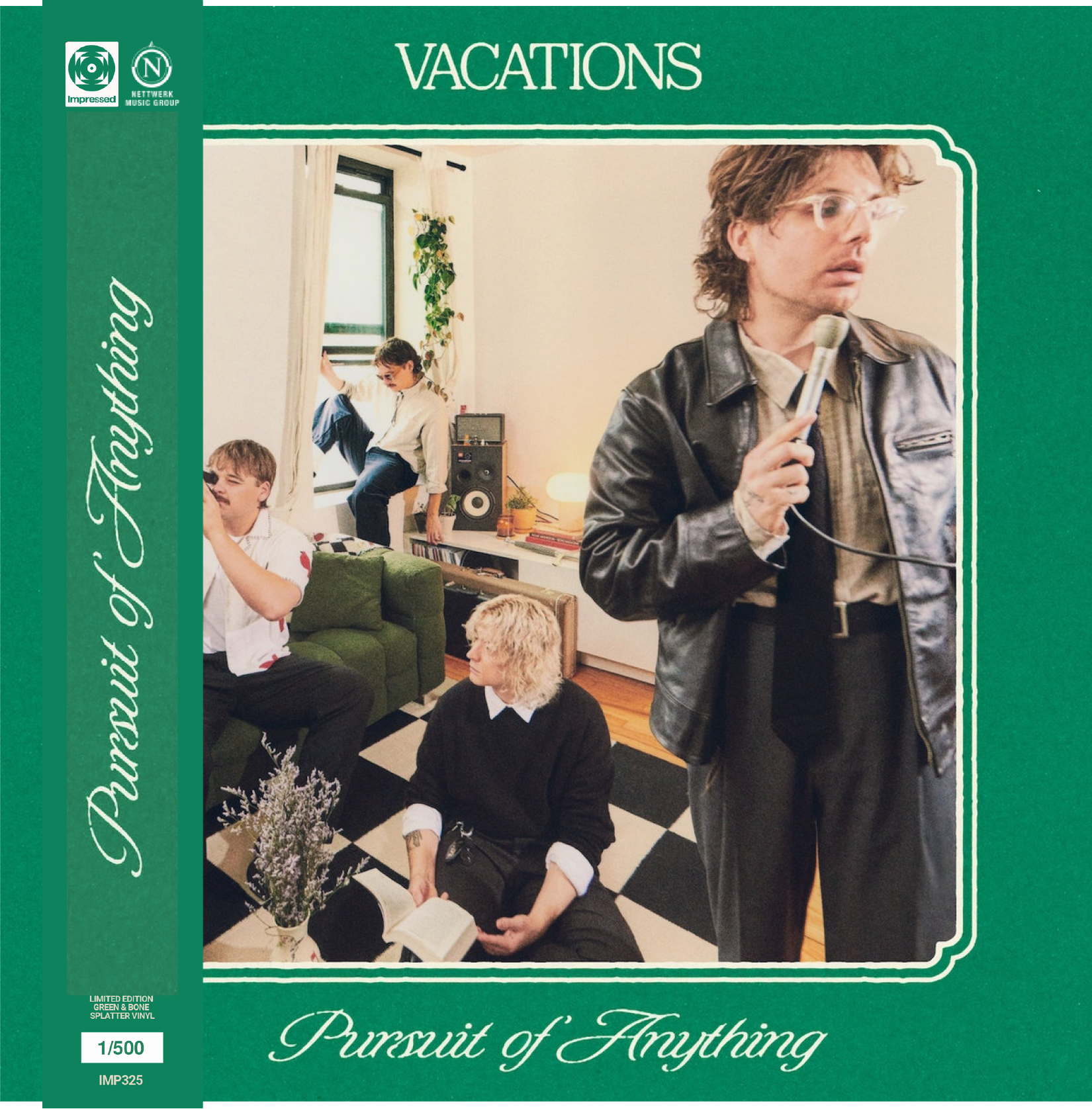 VACATIONS - PURSUIT OF ANYTHING - WORLD EXCLUSIVE GREEN & BONE SMASH VINYL LP