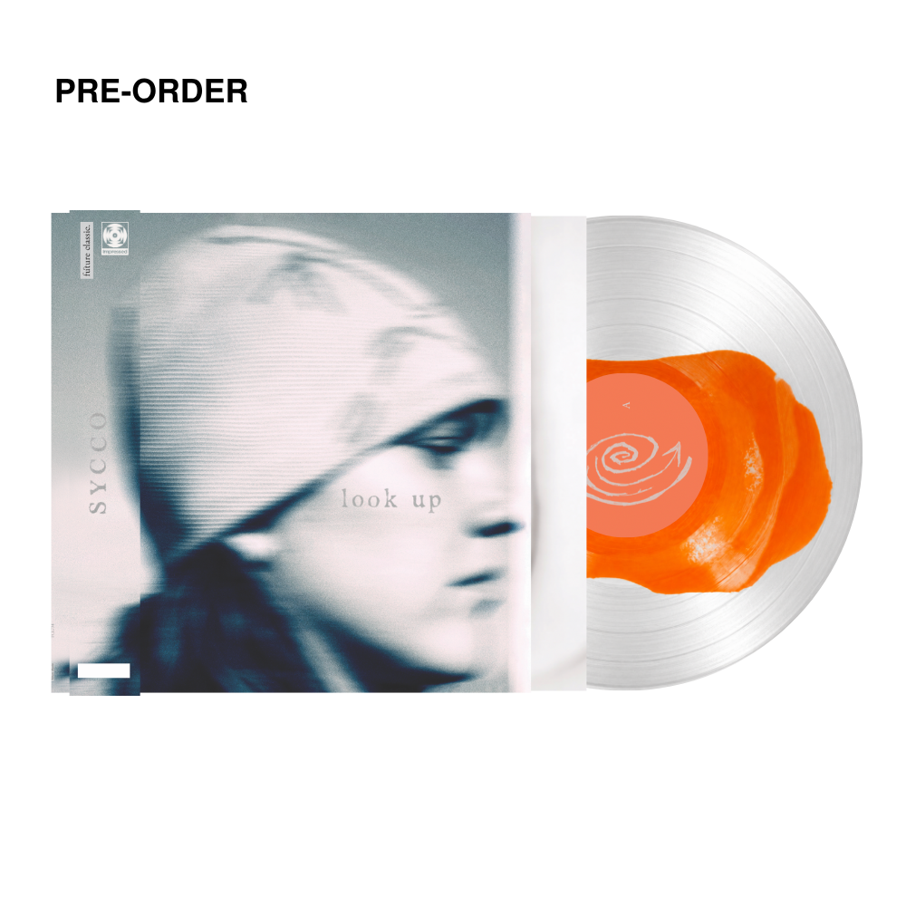 Sycco - Look Up - World Exclusive Colour in Colour Silver & Orange Vinyl LP - Product Mock | Impressed