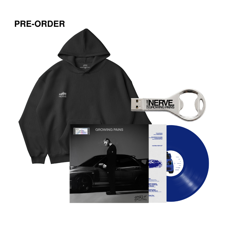 NERVE - GROWING PAINS - HOODIE + VINYL + USB