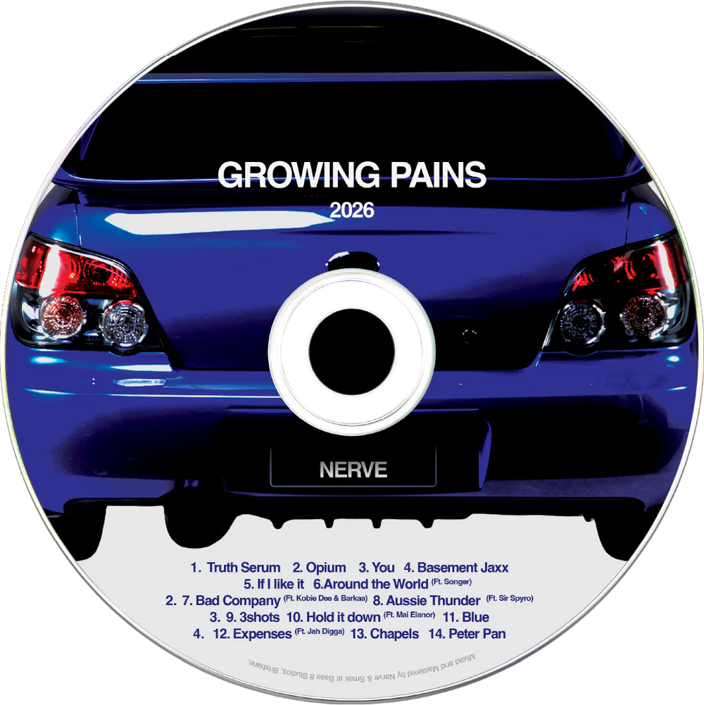 NERVE - GROWING PAINS - CD + T-SHIRT BUNDLE