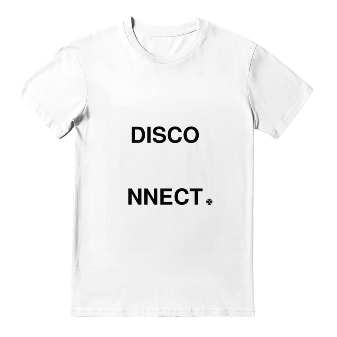 Limited Edition Impressed TEE - IMPM005 WHITE 'DISCO-NNECT' FROM THE ALGORITHM