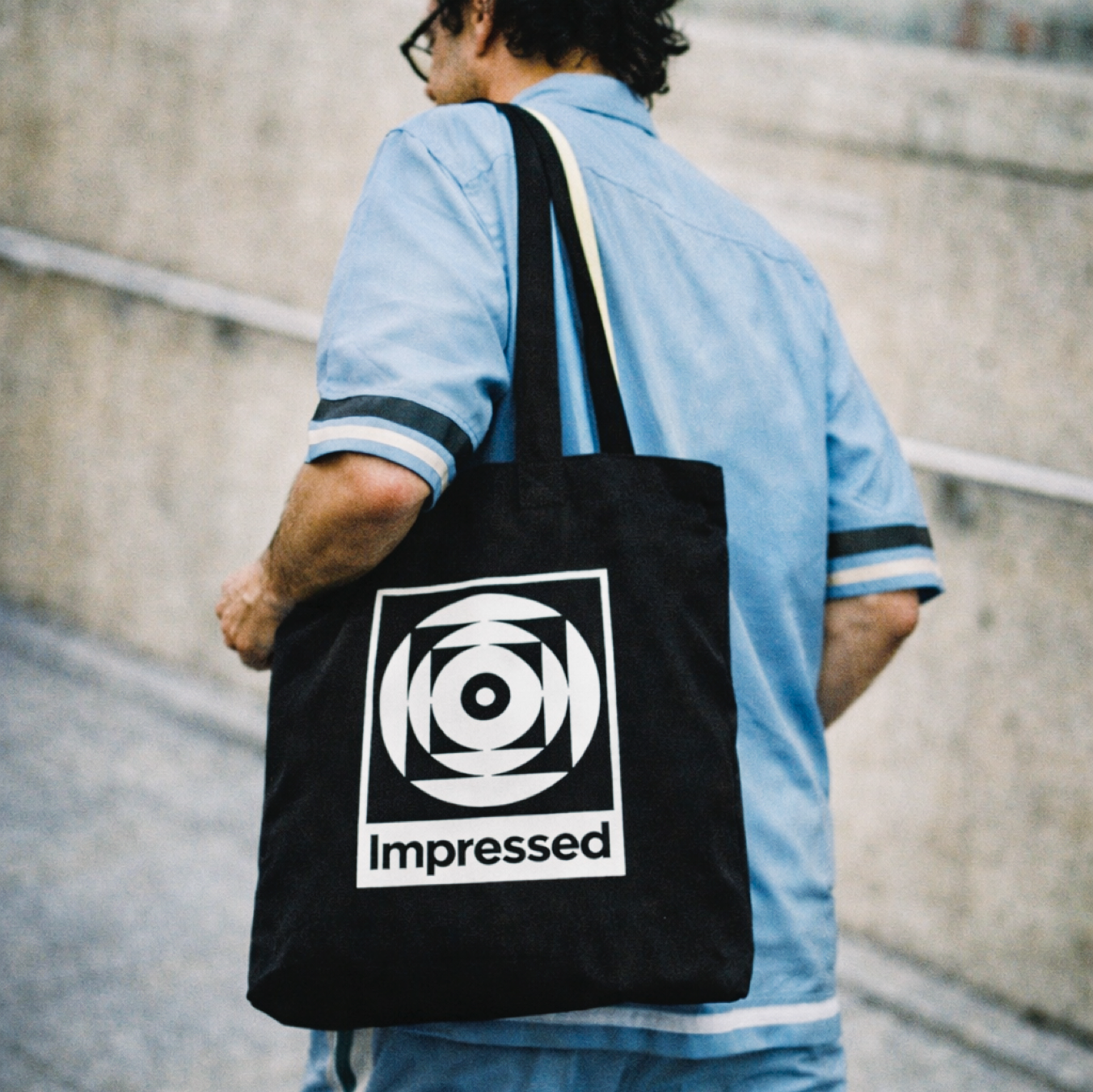 Impressed Tote Bag - IMPM002 BLACK