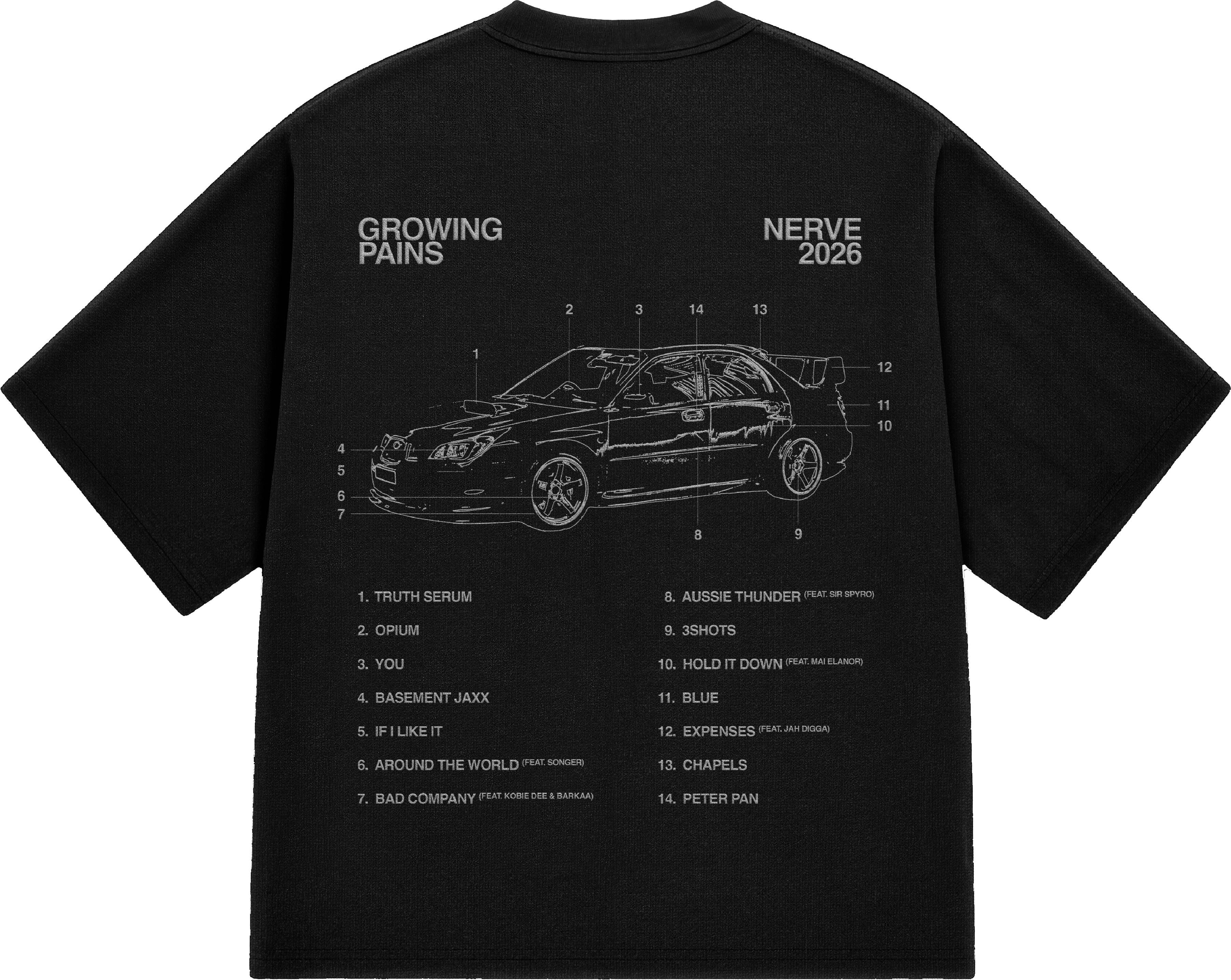 NERVE - GROWING PAINS - T-SHIRT
